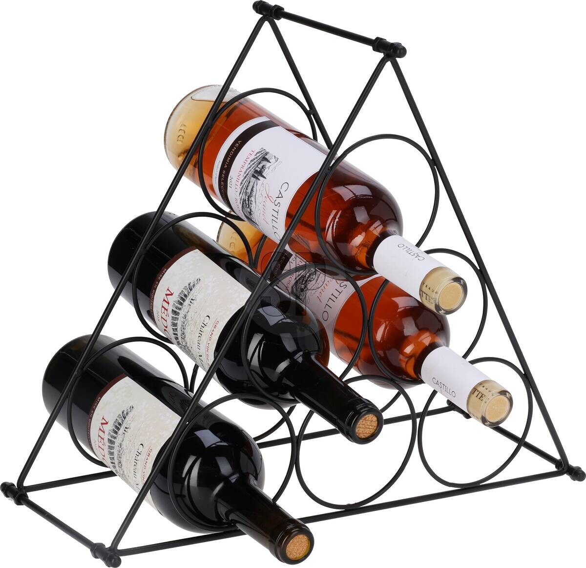 Weinregal schwarz Eisen B/H/L: ca. 41,2x3,1x35,5 cm