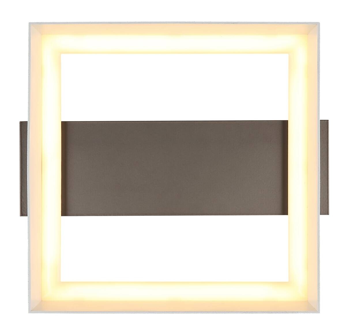 GLOBO Deckenleuchte kaffee Kunststoff Metall B/H/L: ca. 24x7,5x26 cm 1 Brennstellen