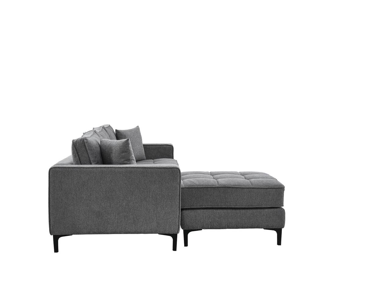 Ecksofa hellgrau Microfaser B/H/T: ca. 238x67x185 cm