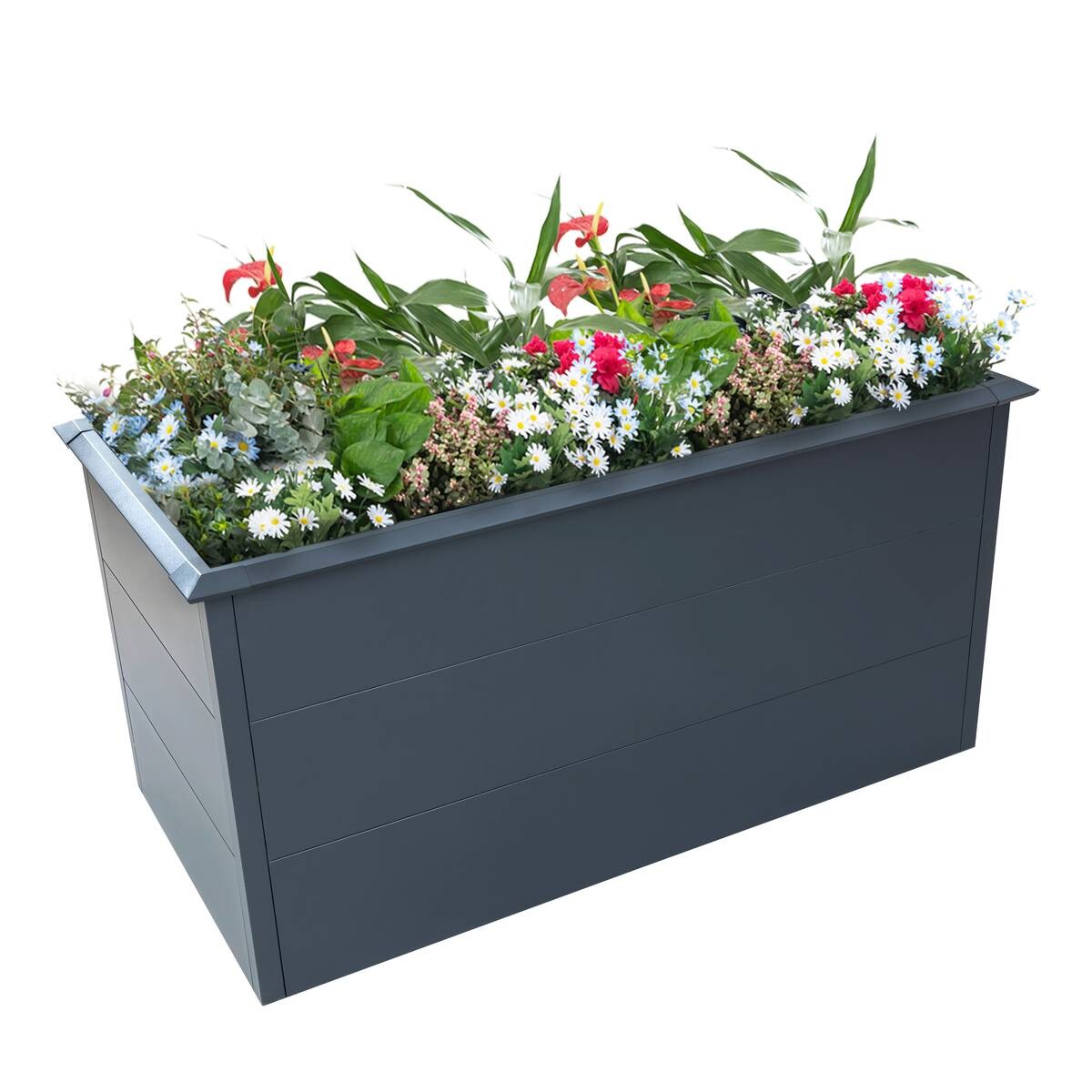 Westmann Hochbeet Primus L anthrazit Metall B/H/T: ca. 150x77x75 cm