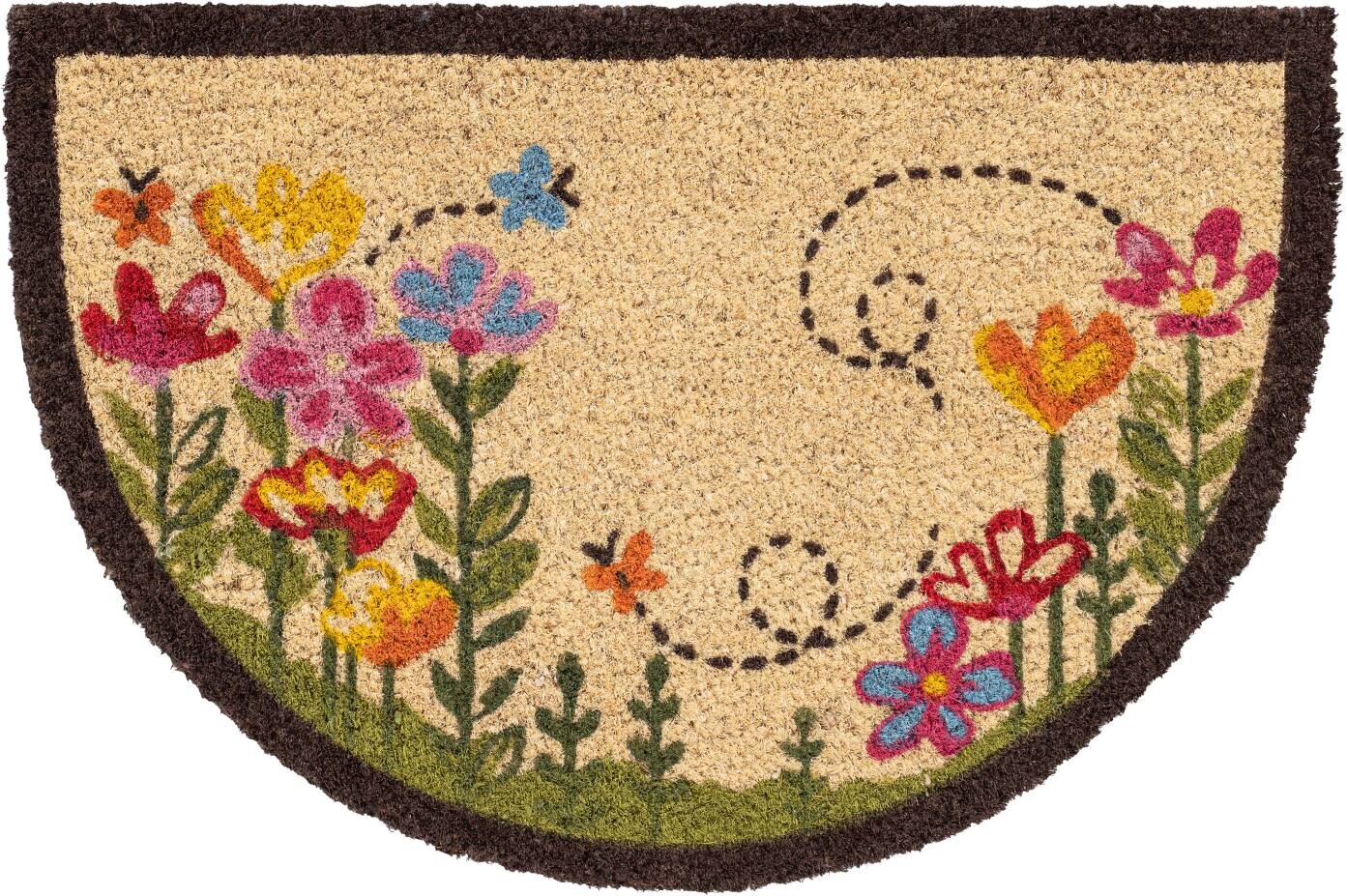 Fußmatte Kokos Flowers