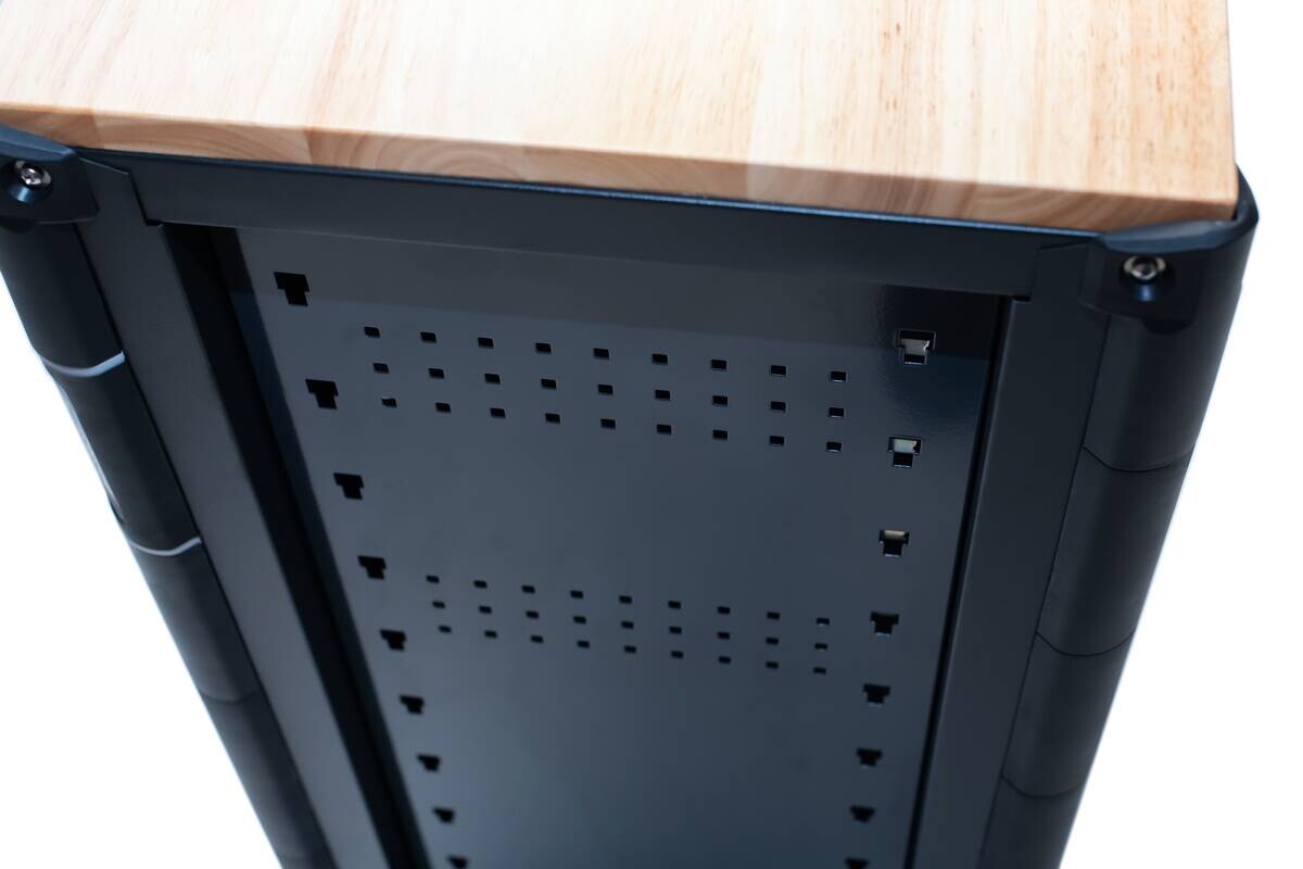 Werkstattwagen Mento schwarz B/H/L: ca. 73x98x48 cm