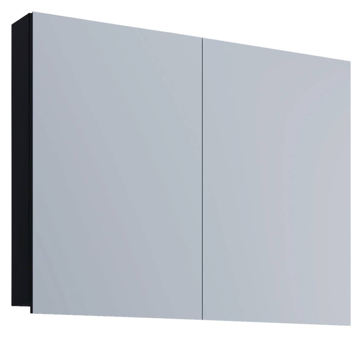 Spiegelschrank Badinos schwarz B/H/T: ca. 60x42x12 cm