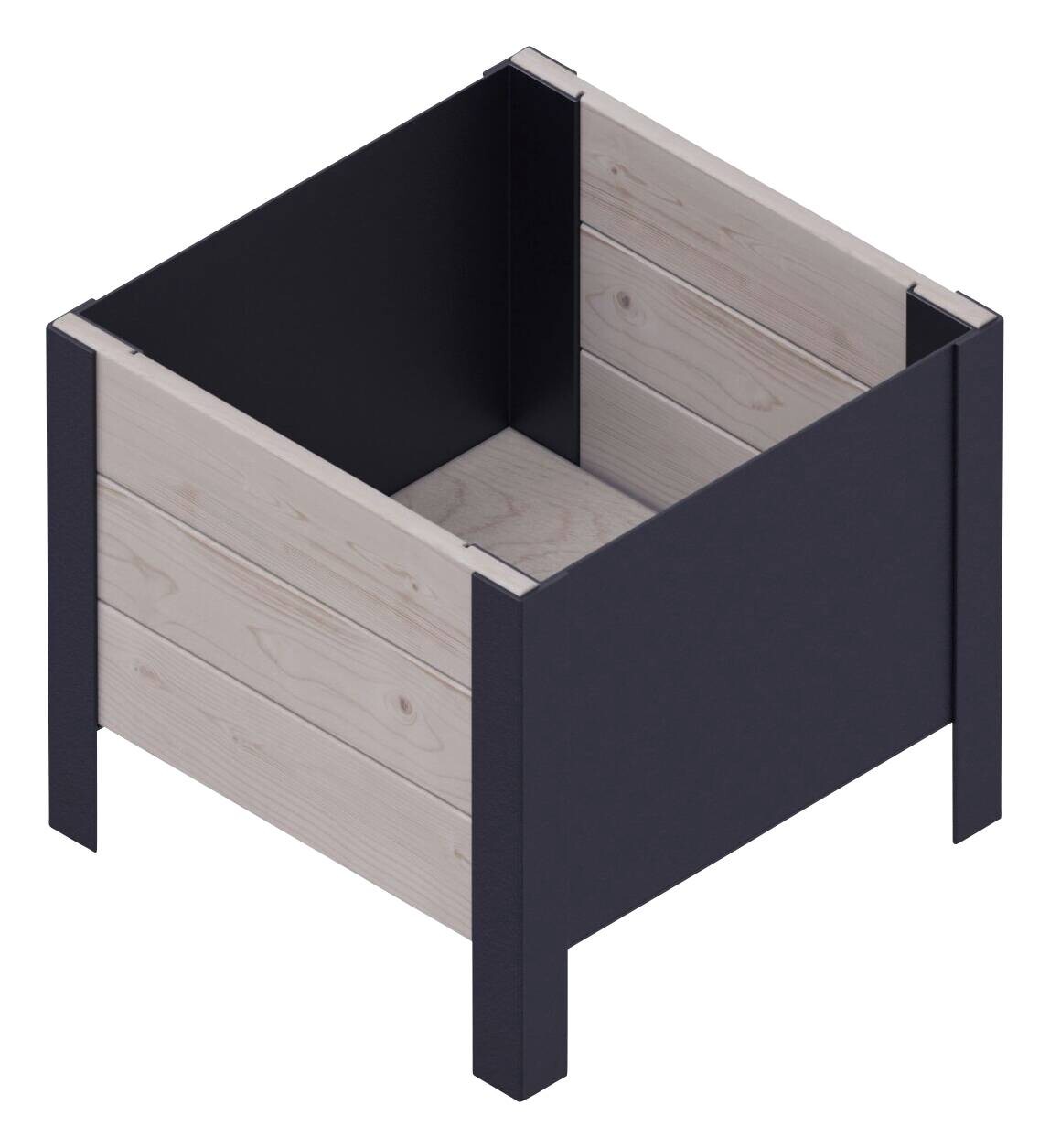 UPYARD Hochbeet MODERN grau Holz B/H/L: ca. 36x32x36 cm