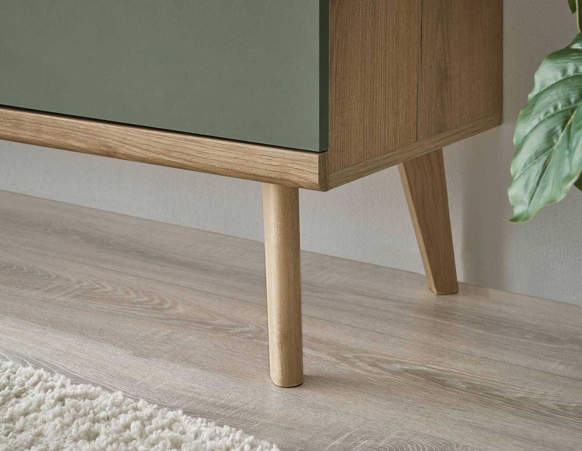 Lowboard Alva Eiche Evoke Coast Nachbildung salbei B/H/T: ca. 160x50x40 cm