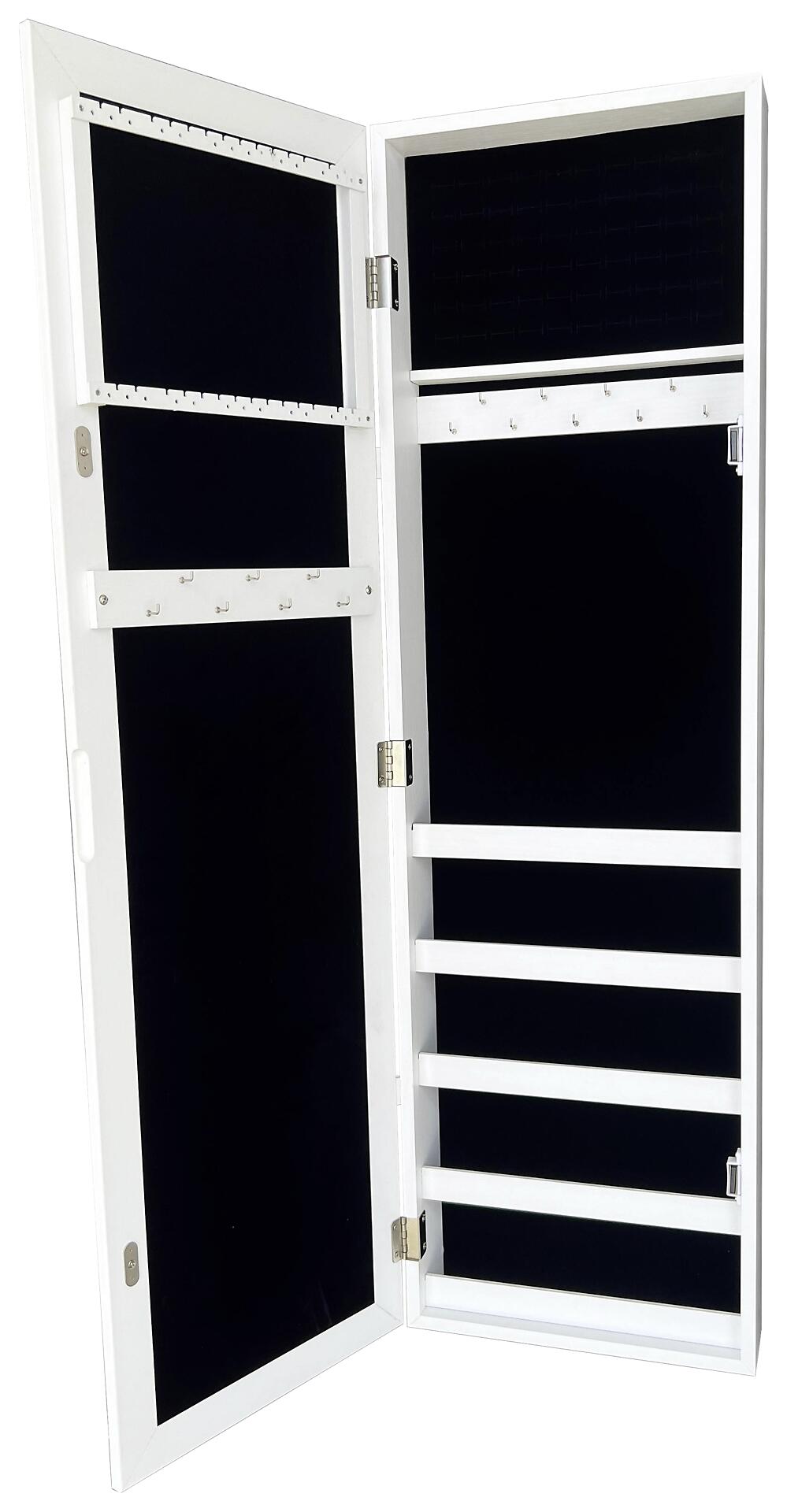 Bijou Schrank schwarz MDF B/H/L: ca. 32x106x10 cm