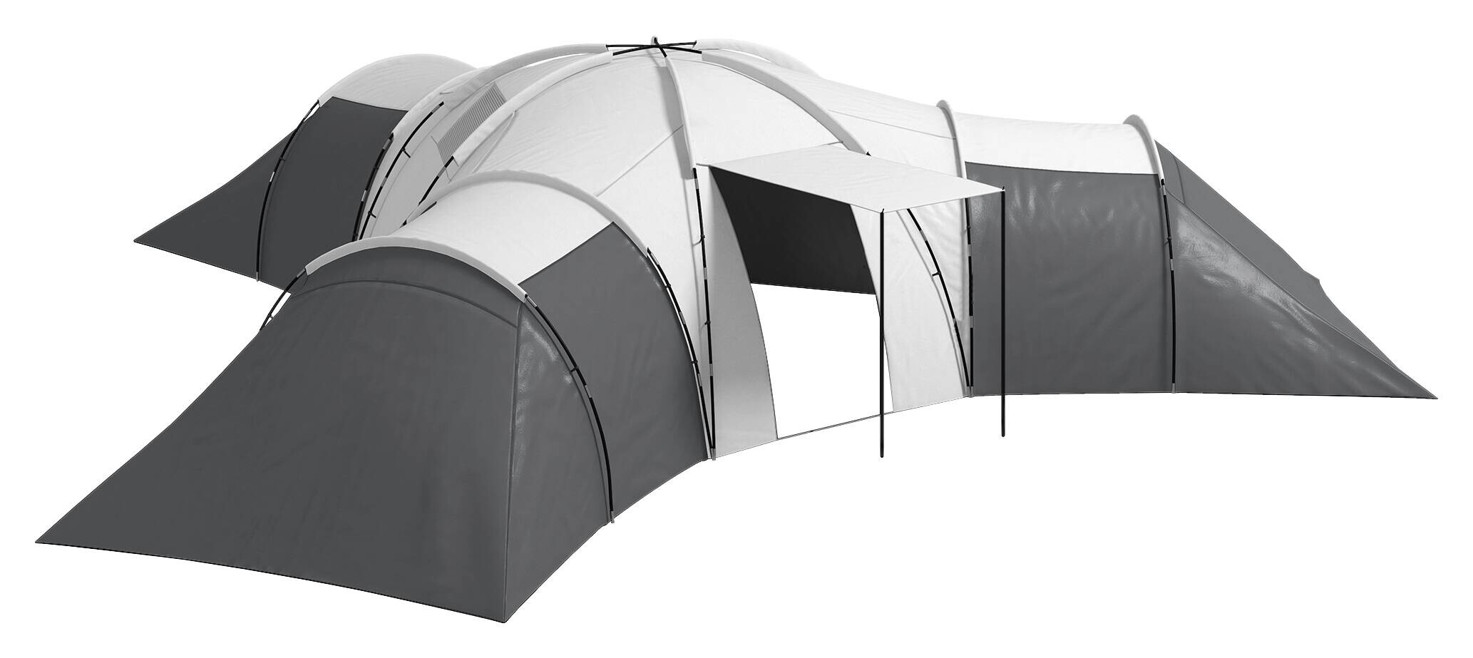 Outsunny Campingzelt B/H/L: ca. 615x225x615 cm