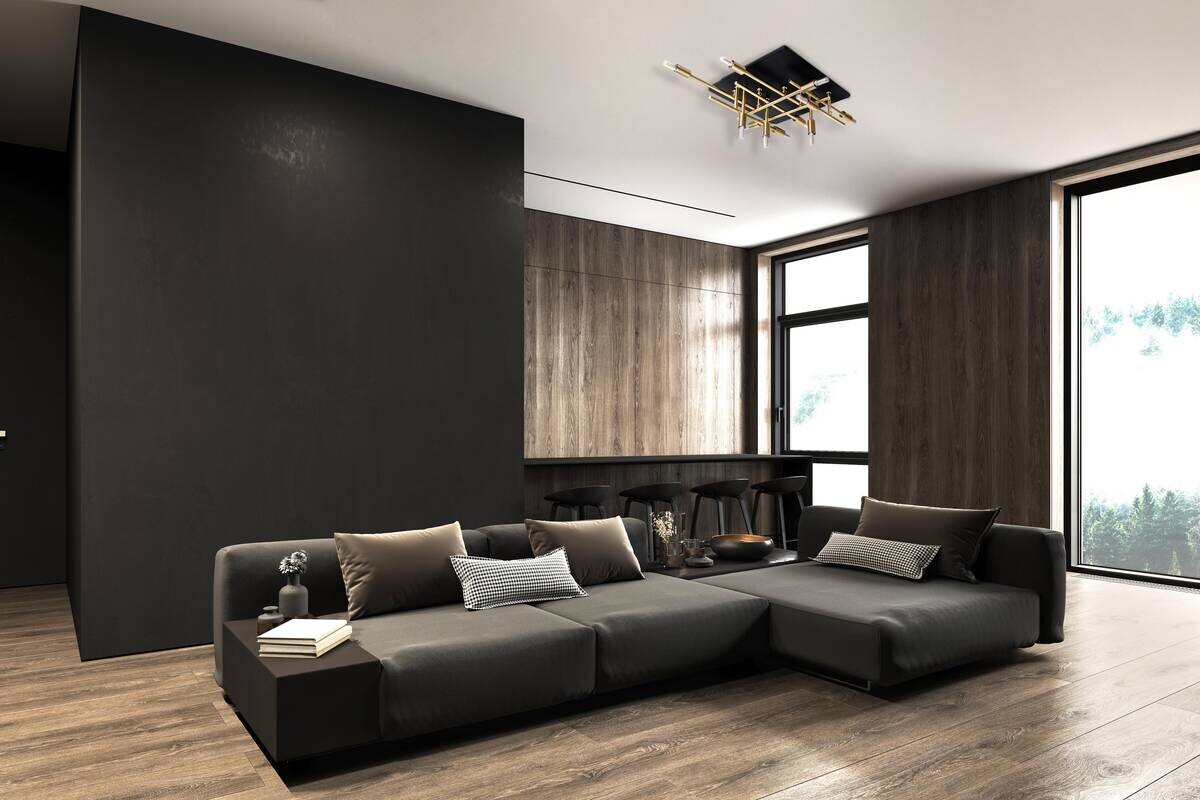 Näve Leuchten Deckenleuchte 1392845 messing Metall B/H/T: ca. 48x15x51 cm G9 11 Brennstellen