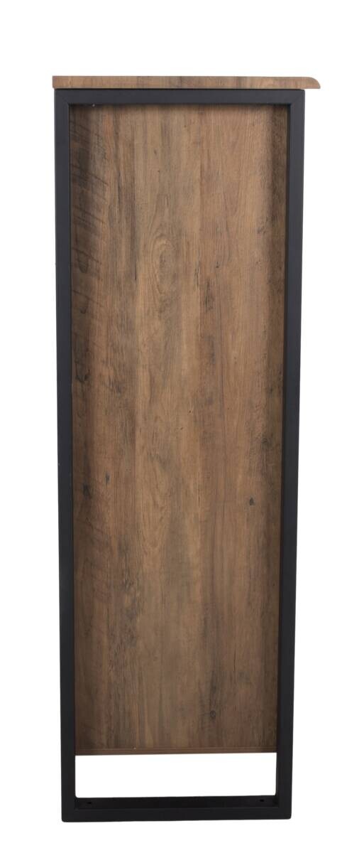 Highboard Ute Akazie Nachbildung schwarz MDF B/H/T: ca. 100x130x45 cm