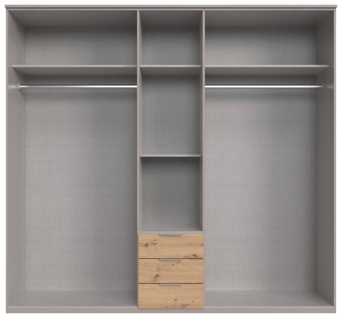 Kleiderschrank Paderborn Sahara grau B/H/T: ca. 225x210x58 cm Kleiderschrank Paderborn Sahara grau B/H/T: ca. 225x210x58 cm
