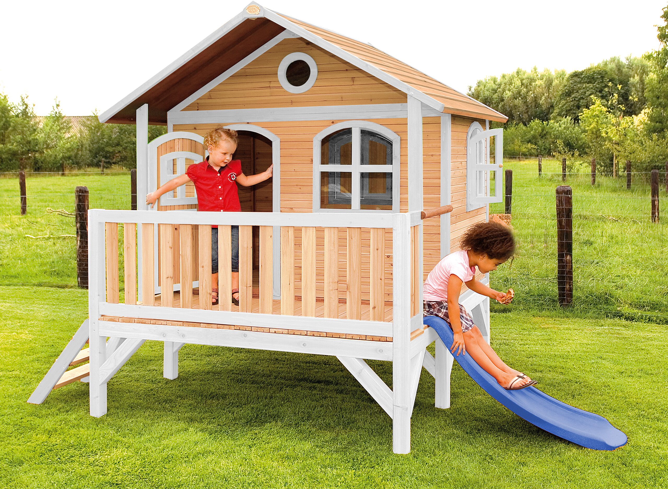 AXI Spielhaus Stef braun B/H/L: ca. 349x233x212 cm