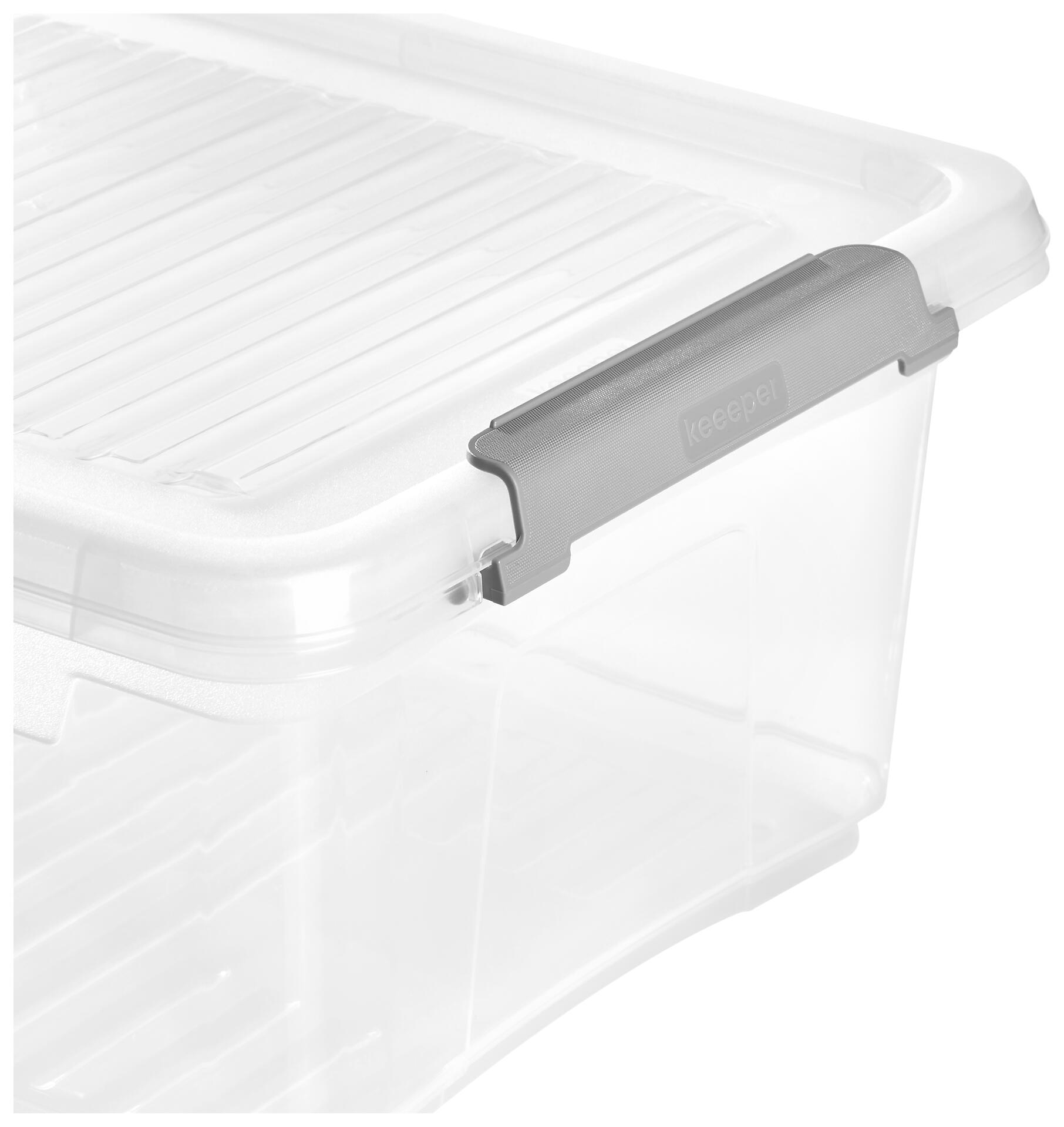 Aufbewahrungsbox transparent B/H/L: ca. 18,5x10,5x28,5 cm