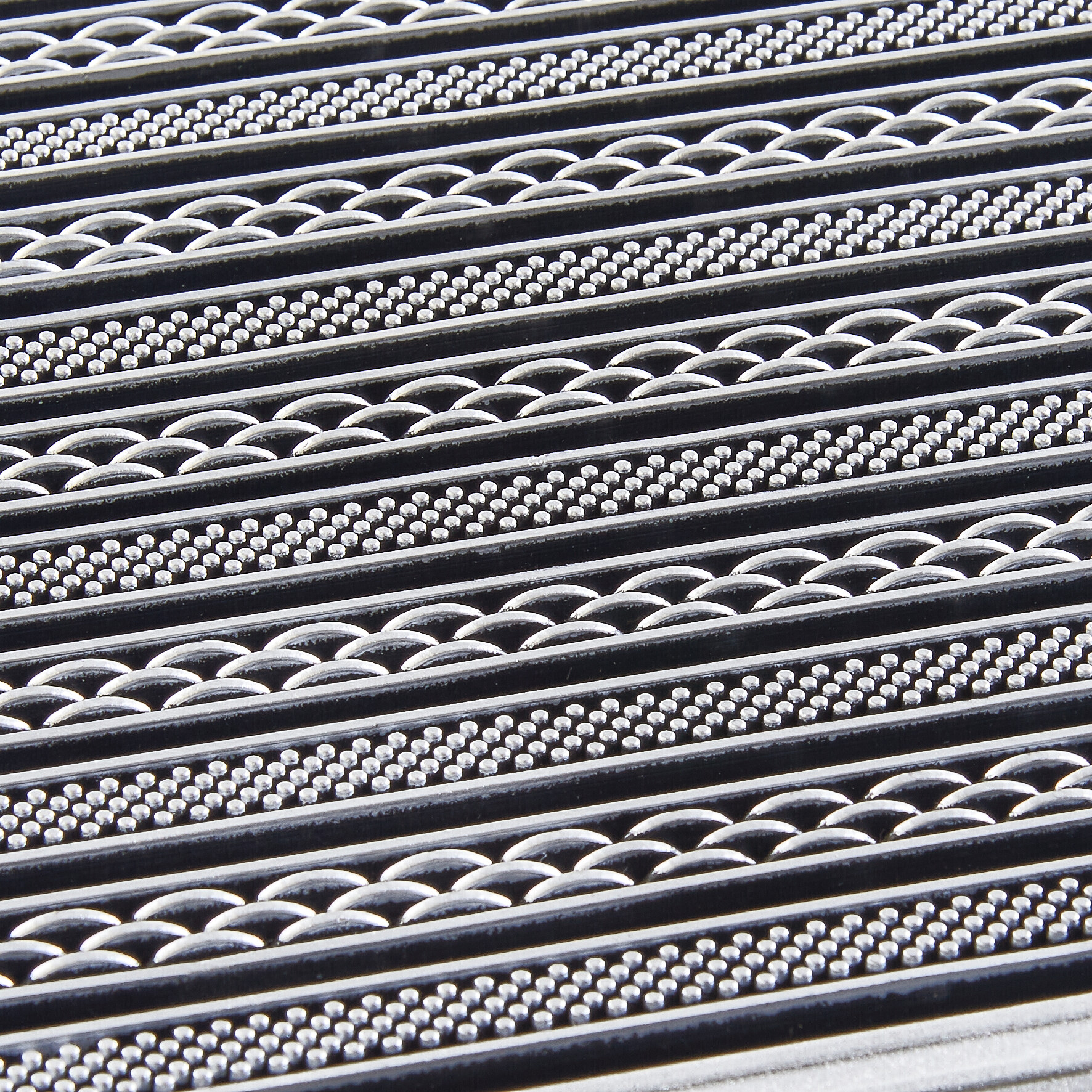 Fußmatte Silbergrau B/L: ca. 39x59 cm