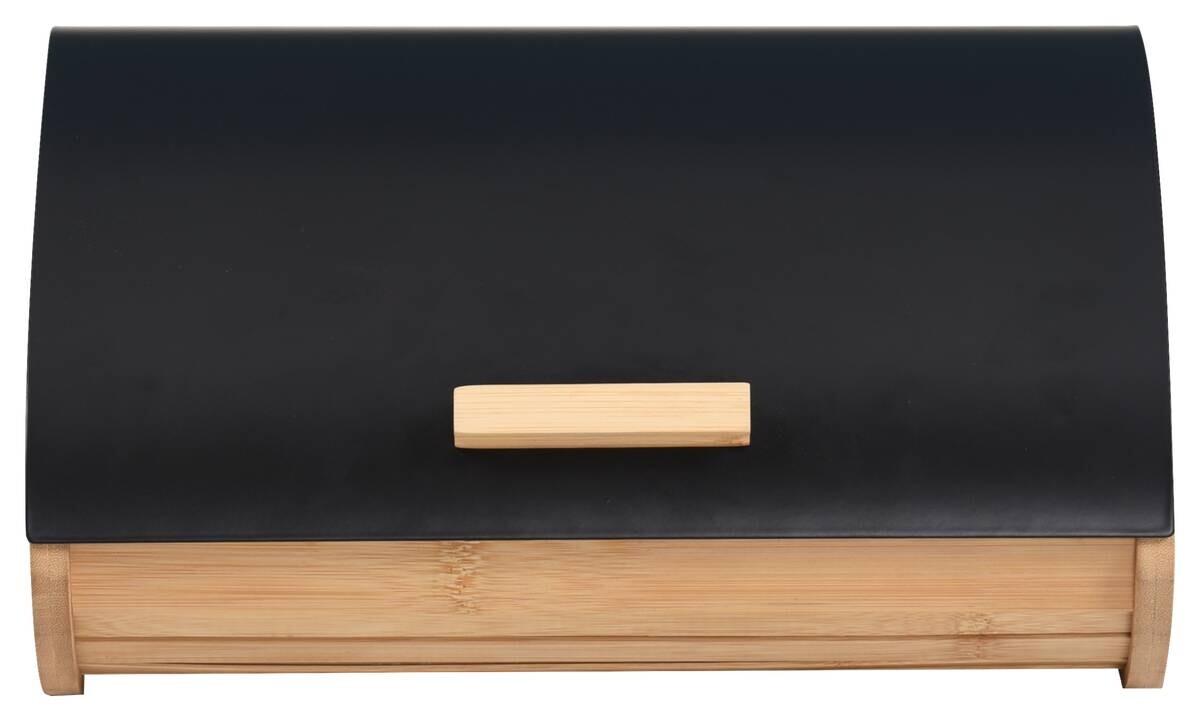 POCOline Brotkasten schwarz Bambus B/H/L: ca. 25x17x35 cm