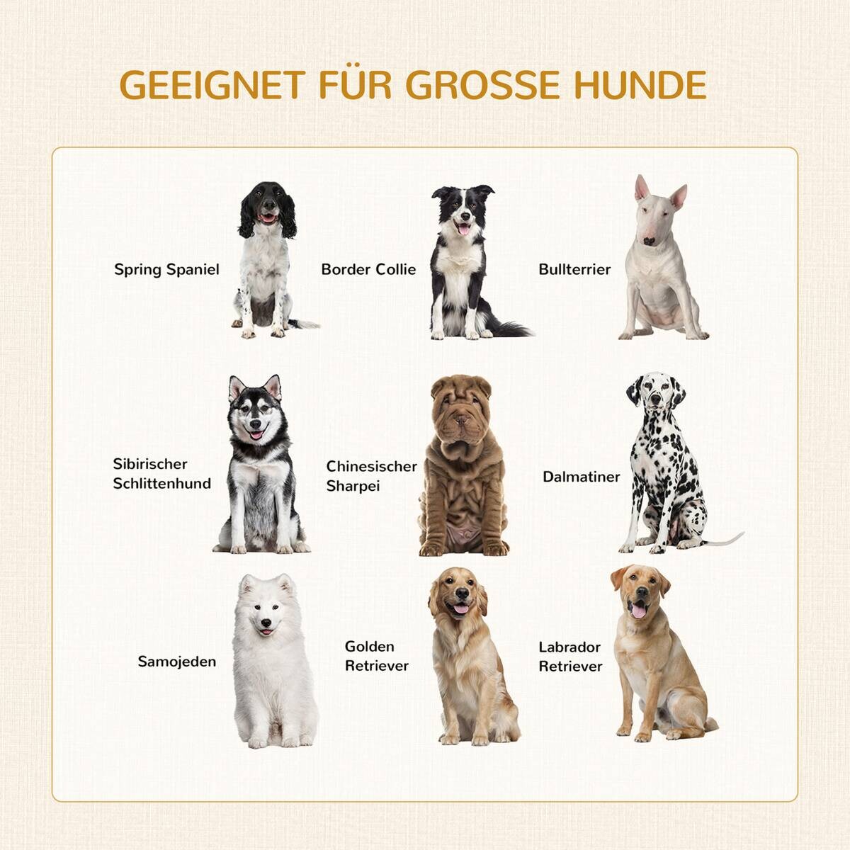 PawHut Hunde-Zubehör weiß Spanplatte B/H/L: ca. 60x94x71,5 cm