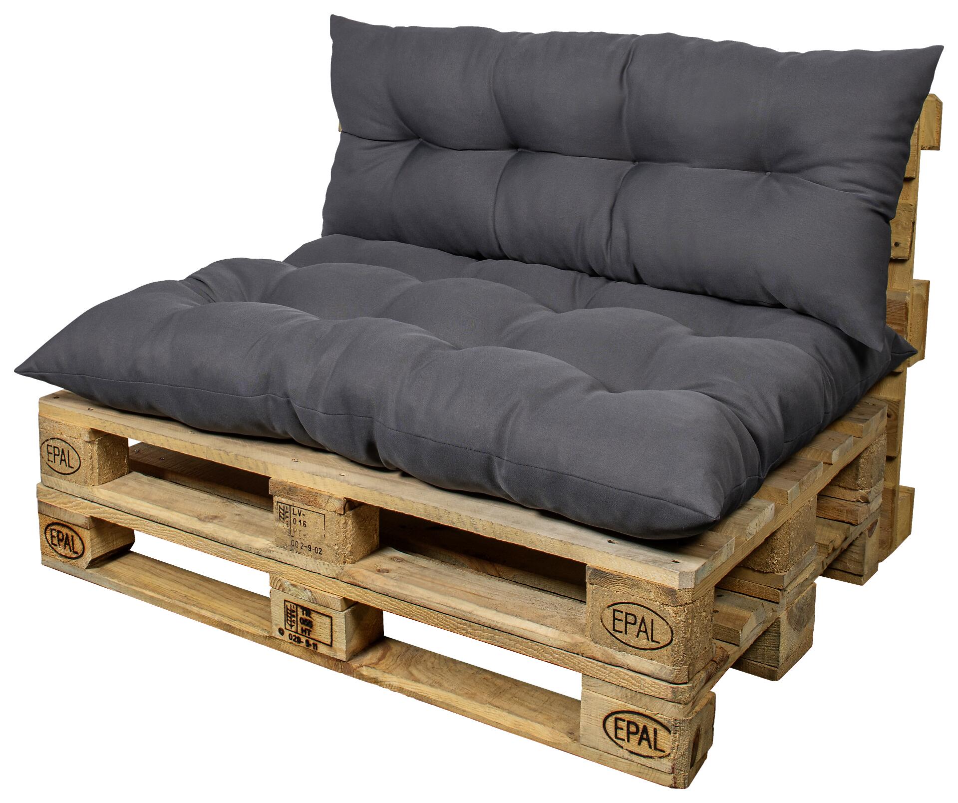 Acus collection Auflage anthrazit Polyester B/H/L: ca. 45x16x120 cm