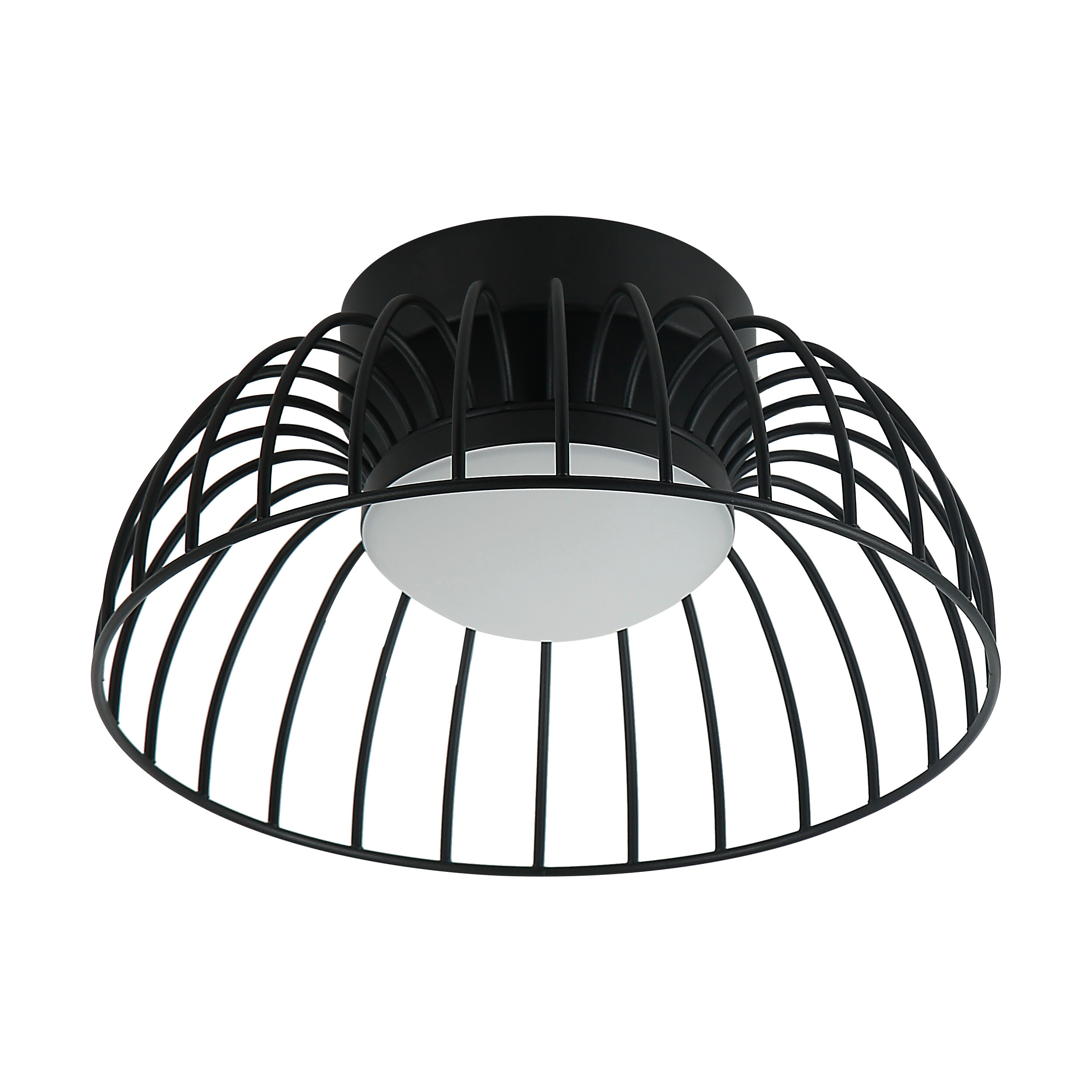 Lamkur Deckenleuchte schwarz Stahl B/H/L: ca. 27x27x17 cm