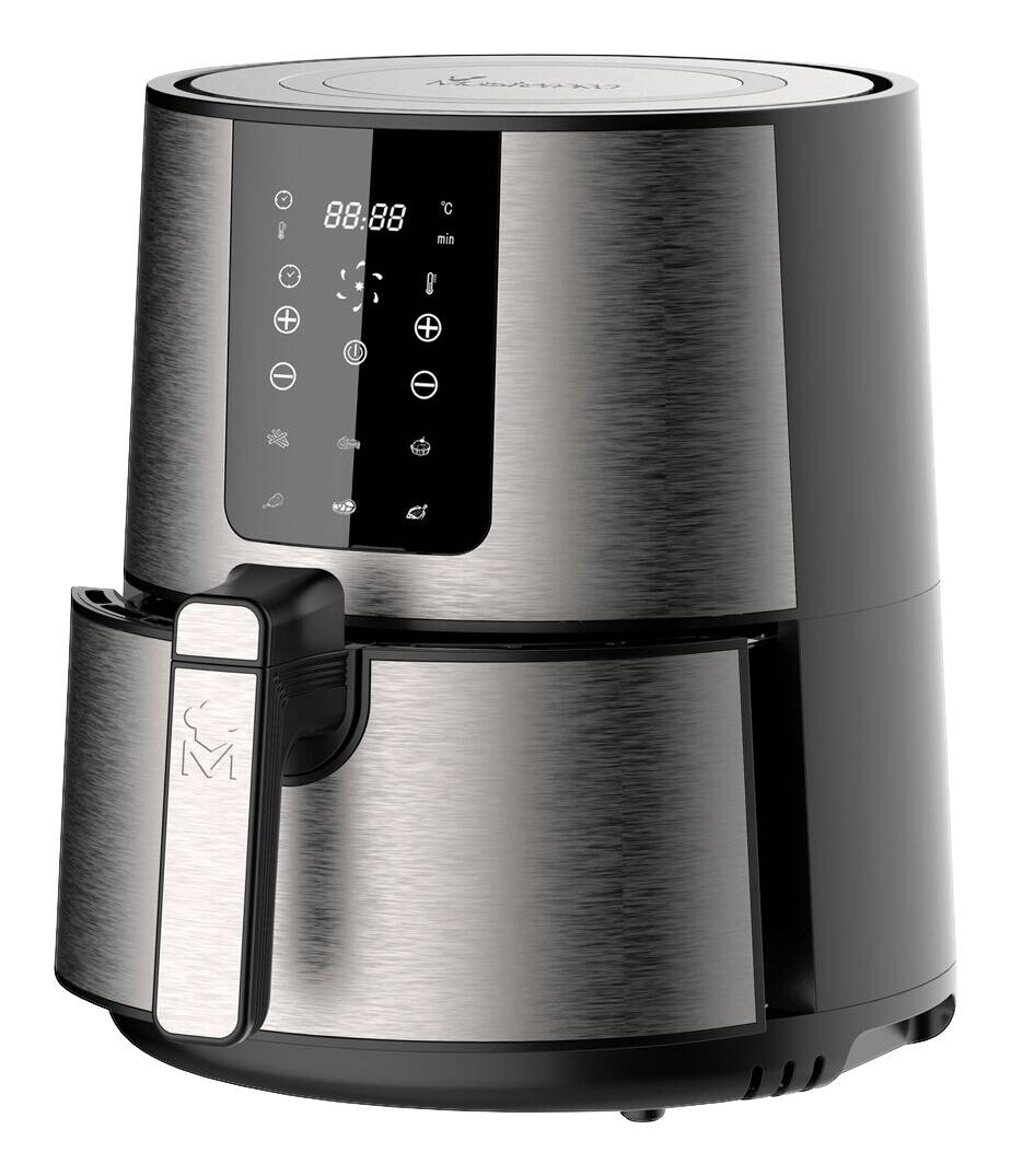MASTERPRO Heißluftfritteuse BGMP-9307 silber Edelstahl B: ca. 26 cm ca. 3,6 l