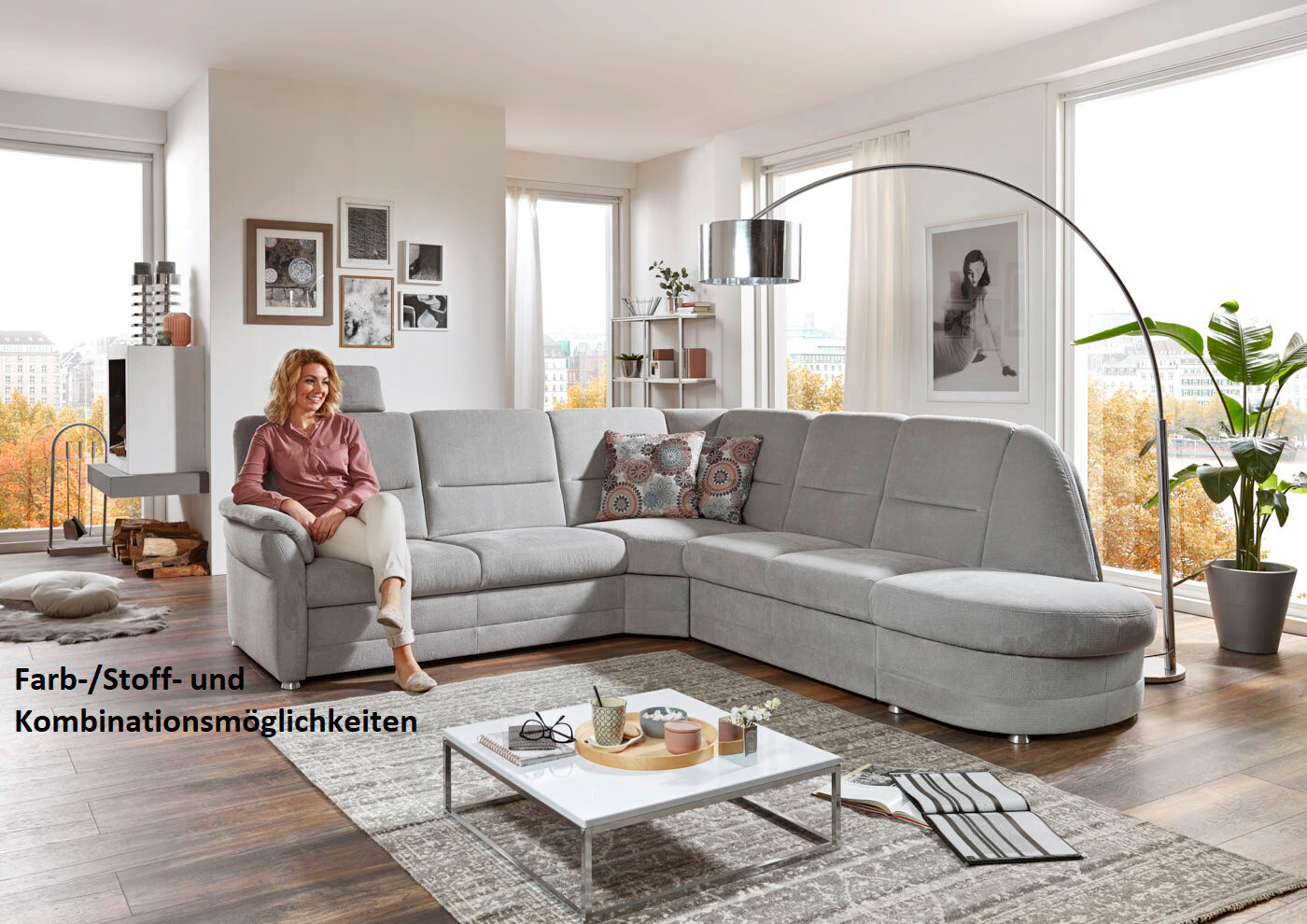 Wohnlandschaft Topasplan Q+ B/T: ca. 228x160 cm