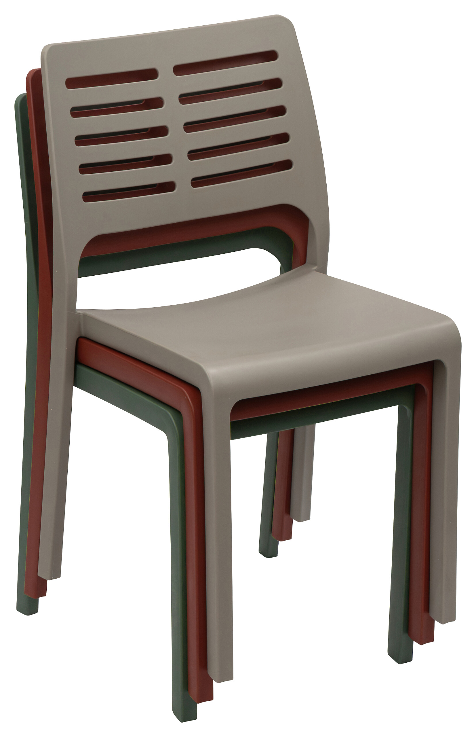 ProGarden Stapelstuhl Mistral terracotta Kunststoff