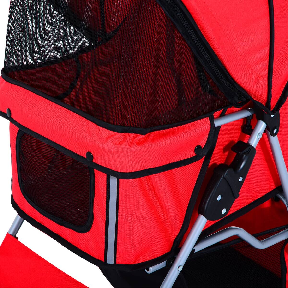 PawHut Hunde-Zubehör rot Polyester B/H/L: ca. 45x75x97 cm