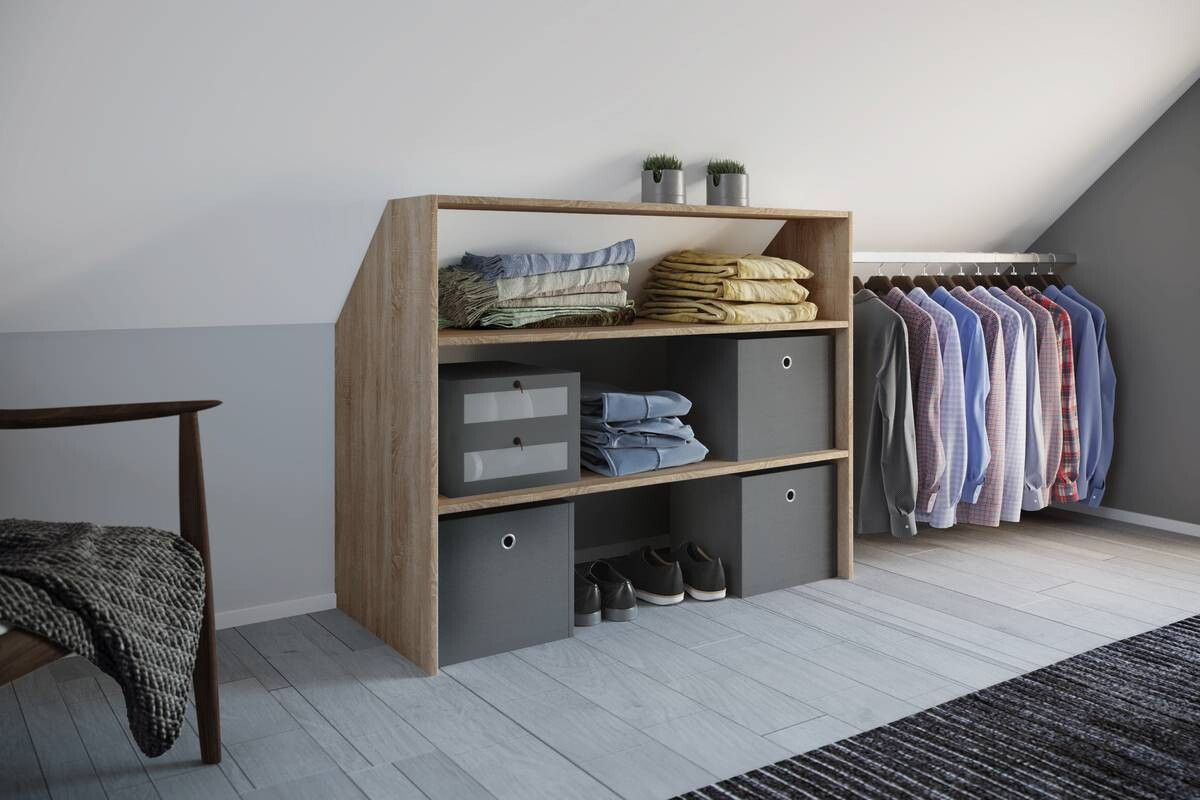 Regal Dacho Eiche Sonoma Nachbildung B/H/T: ca. 90x100x50 cm