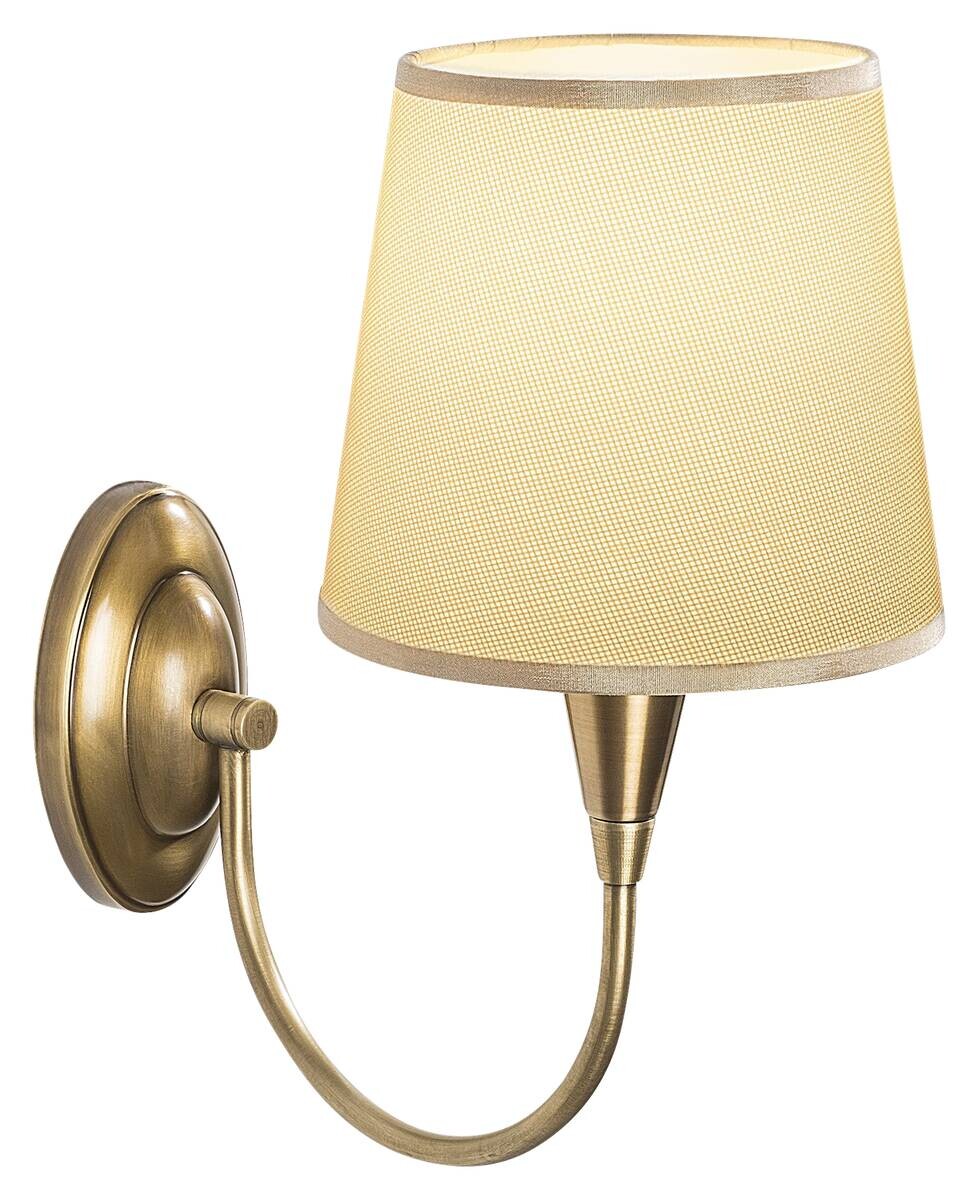 Opviq Wandleuchte Pardo bronze Stoff Metall B/H/T/L/D: ca. 28x31x28x16x16 cm E27 1 Brennstellen