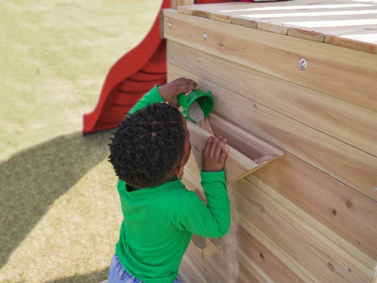 AXI Spielturm Malik rot B/H/L: ca. 345x270x336 cm