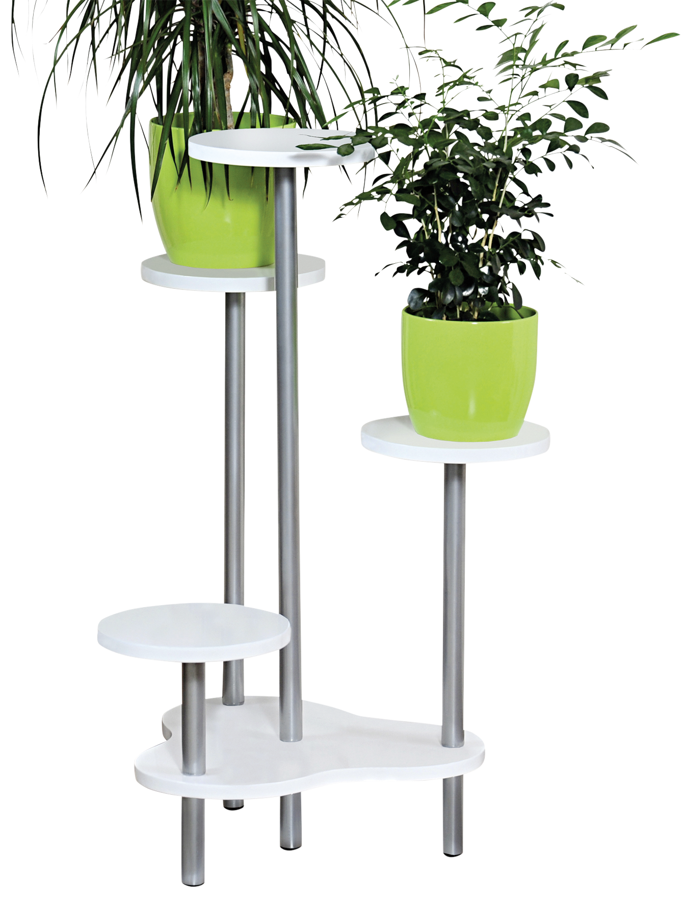 Kesper Blumenständer weiß Spanplatte B/H/T: ca. 64,5x72,5x46 cm