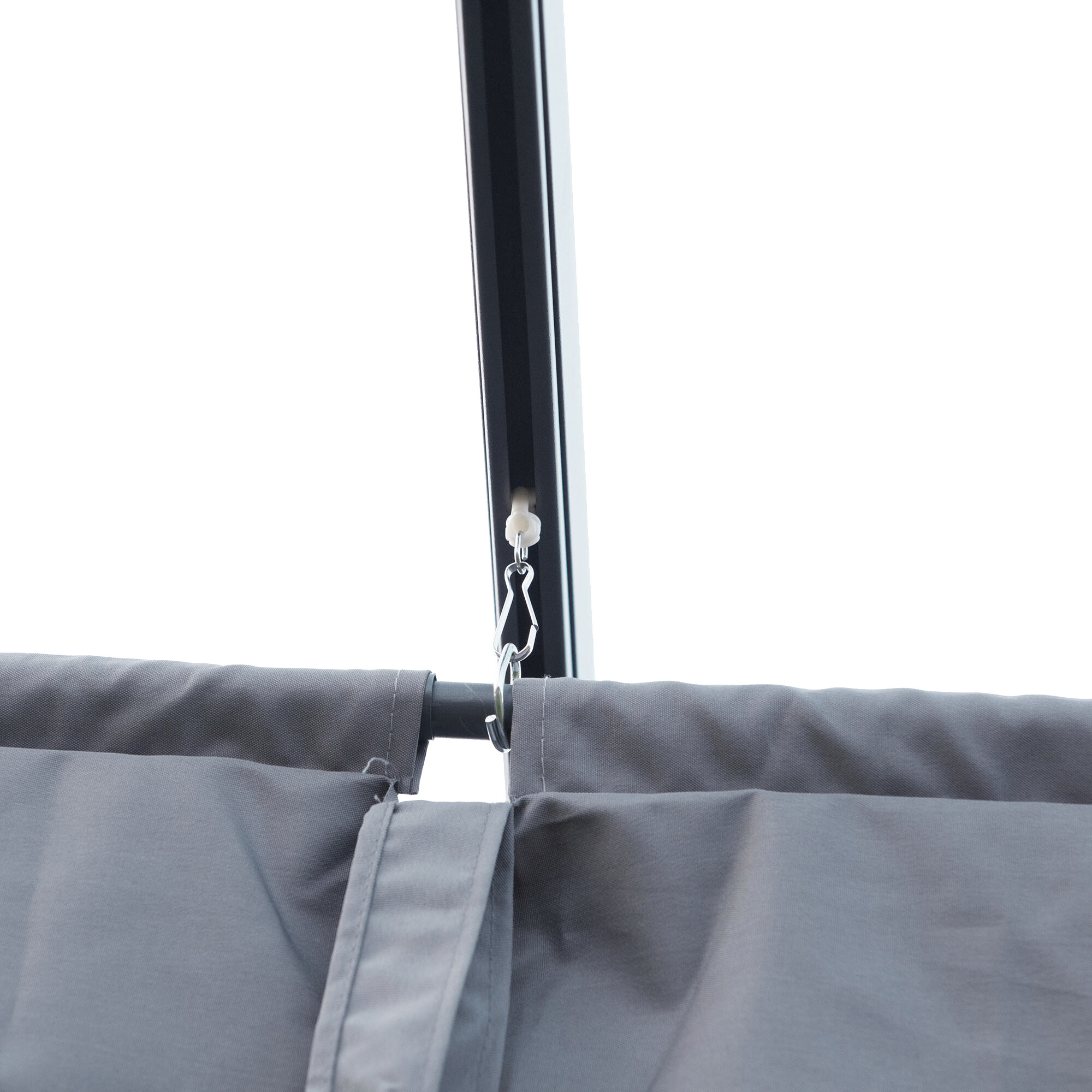 Outsunny Pergola dunkelgrau Stahl B/H/L: ca. 300x222x400 cm