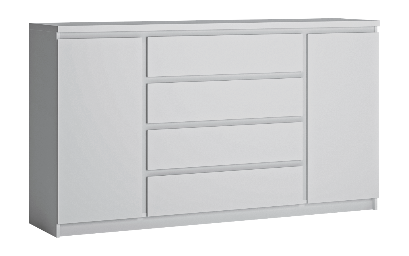 Sideboard Fribo Alpinweiß Spanplatte B/H/T: ca. 165x93x40 cm