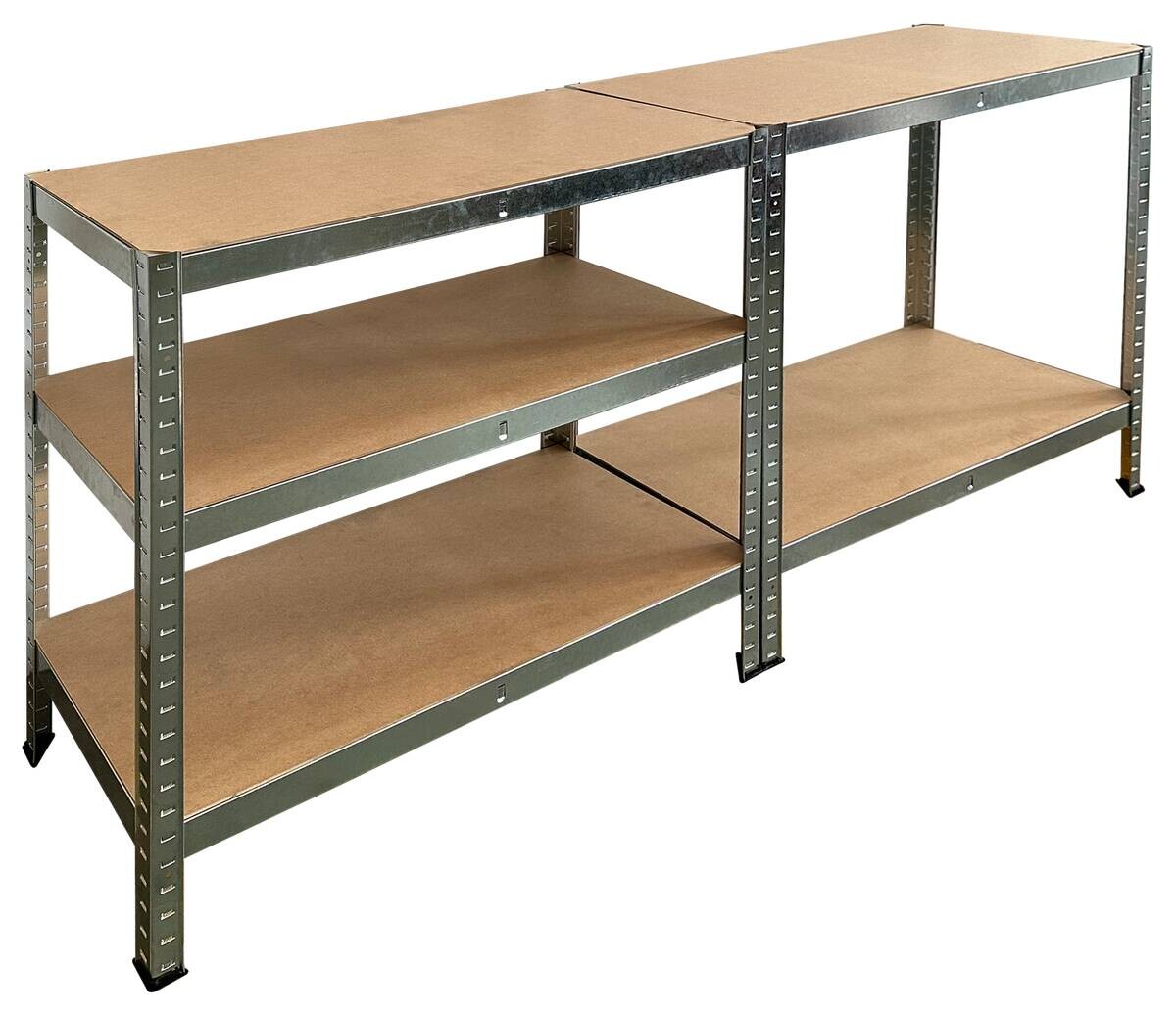 Schwerlaststeckregal verzinkt B/H/T: ca. 90x180x60 cm