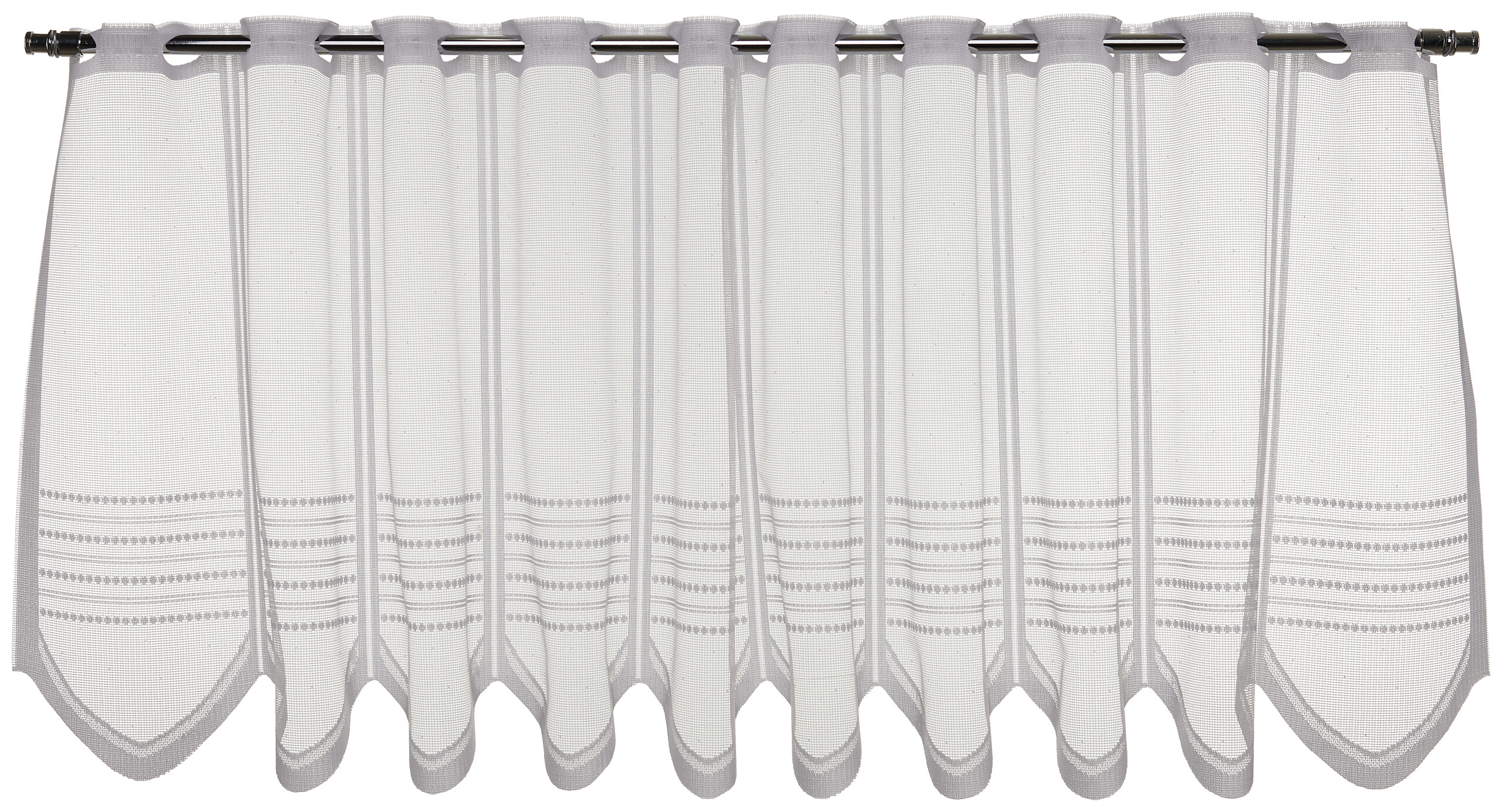 Sensation Scheibengardine weiß B/L: ca. 145x45 cm