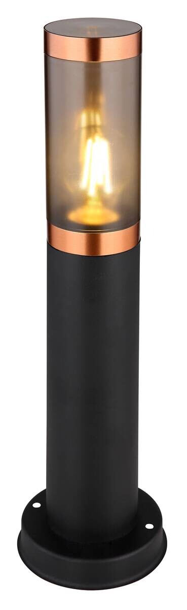 Außenleuchte Kupfer Rauch schwarz H/D: ca. 45x12,7 cm