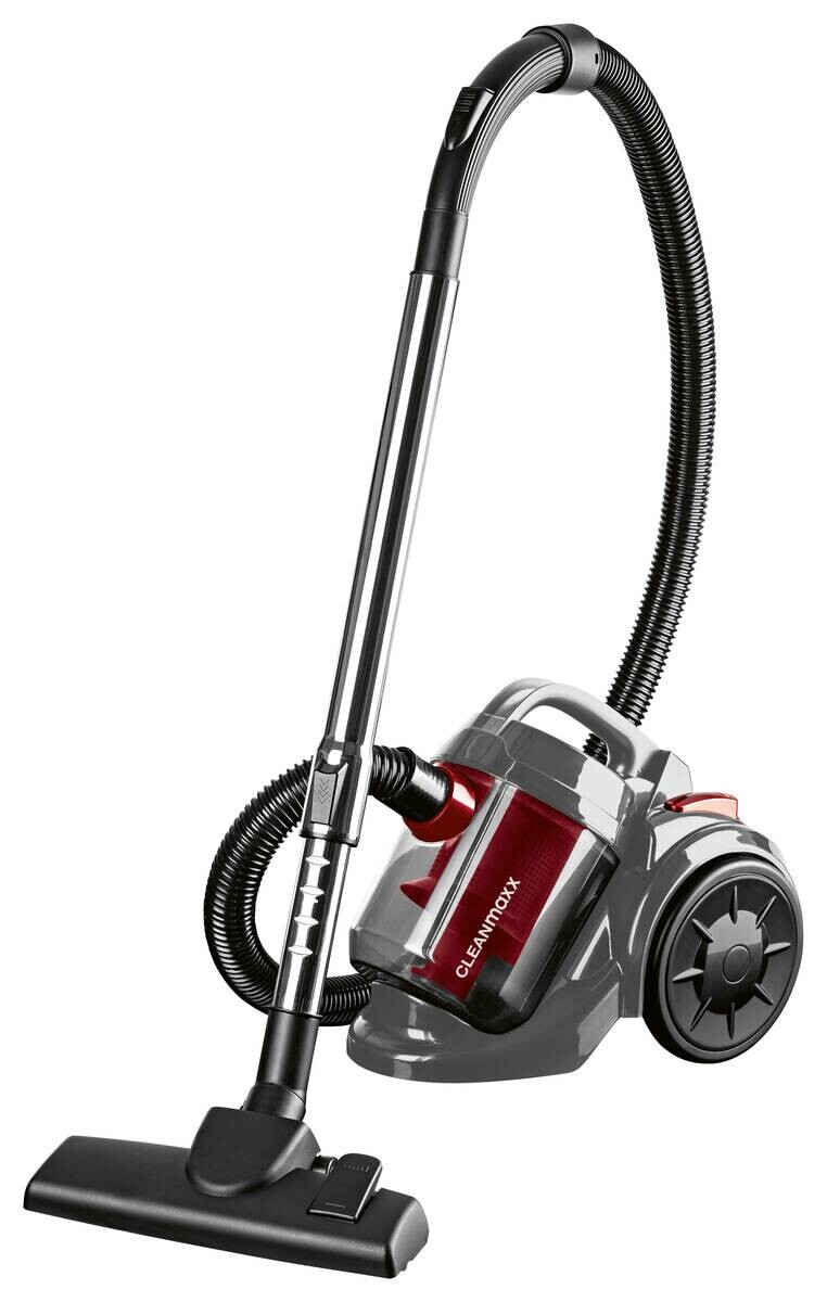 CLEANmaxx Staubsauger schwarz rot B/H/L: ca. 28x32x40 cm