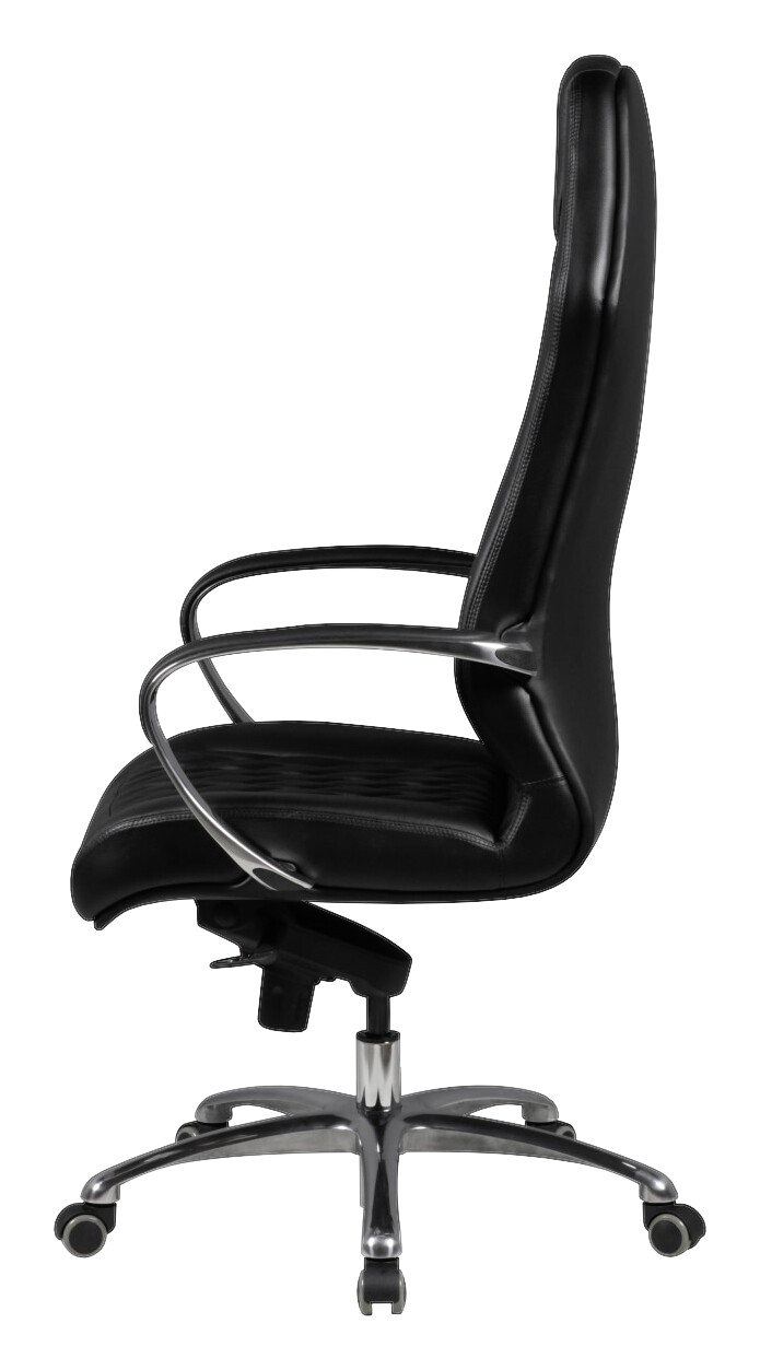 Drehstuhl schwarz Leder