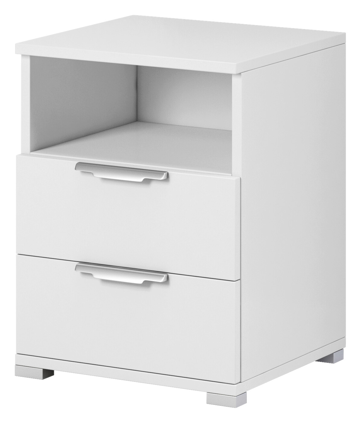 Nachtkonsole NAKA weiß B/H/T: ca. 46x61x42 cm
