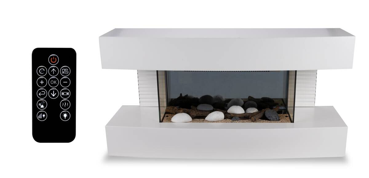 Elektrokamin weiß B/H/L: ca. 20x41,5x81 cm ca. 2000 W