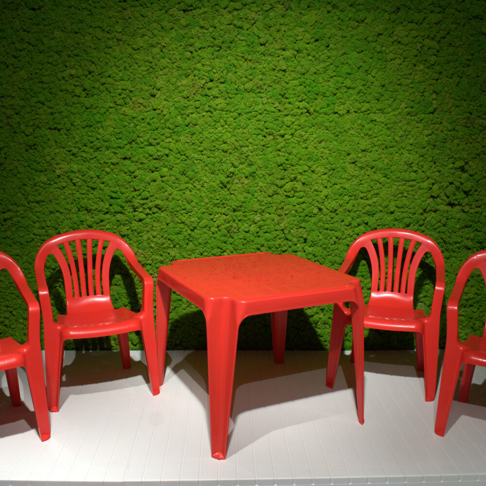 ProGarden Kindermöbel-Set rot Kunststoff B/H/L: ca. 38x53x43 cm ProGarden Kindermöbel-Set rot Kunststoff B/H/L: ca. 38x53x43 cm