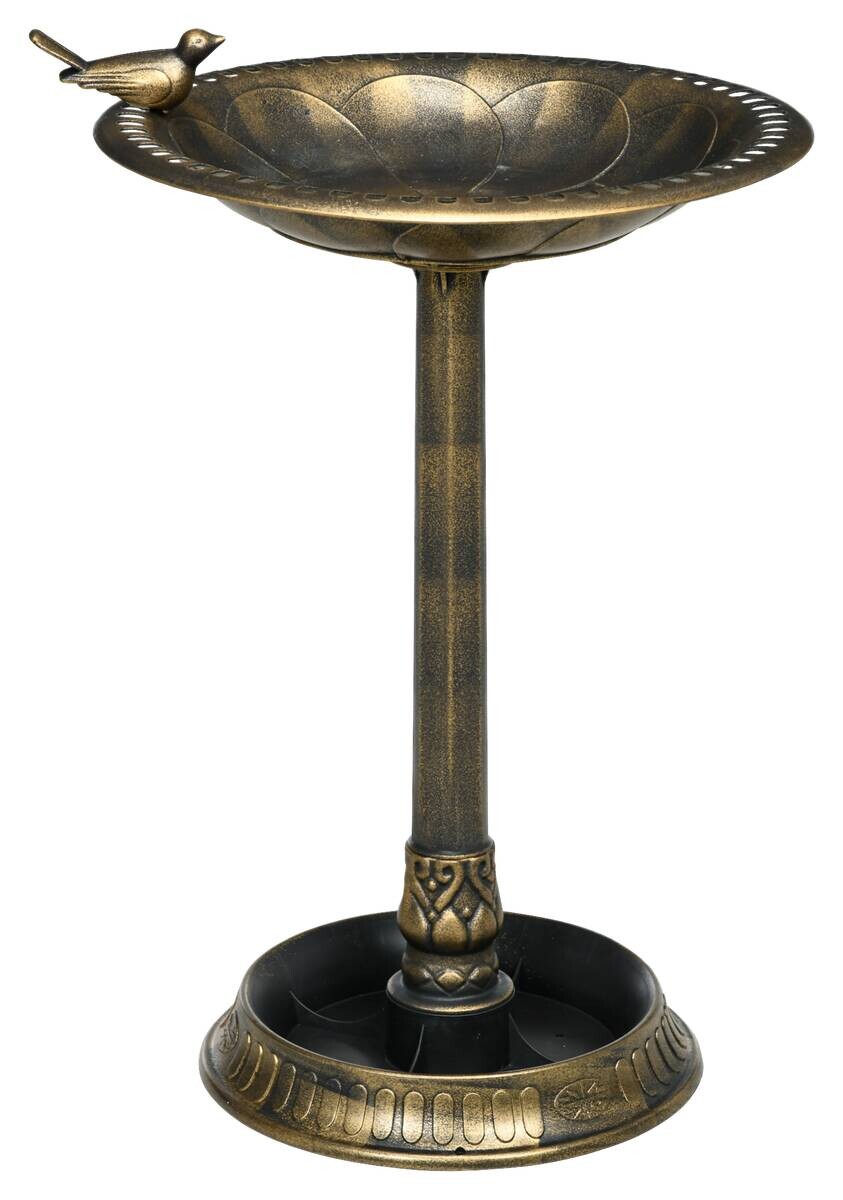 Outsunny Vogeltränke bronze Kunststoff B/H/L: ca. 50x72x50 cm