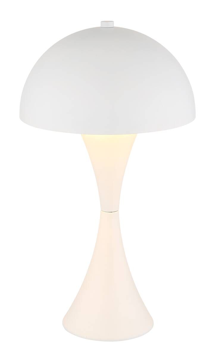 GLOBO Tischleuchte weiß Metall H/D: ca. 36,1x20 cm E27 1 Brennstellen