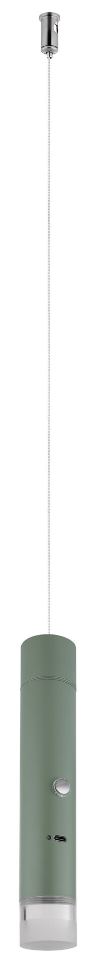 GLOBO LED-Hängeleuchte klar grün Acryl Metall H/D: ca. 120x3,8 cm 1.0 Brennstellen