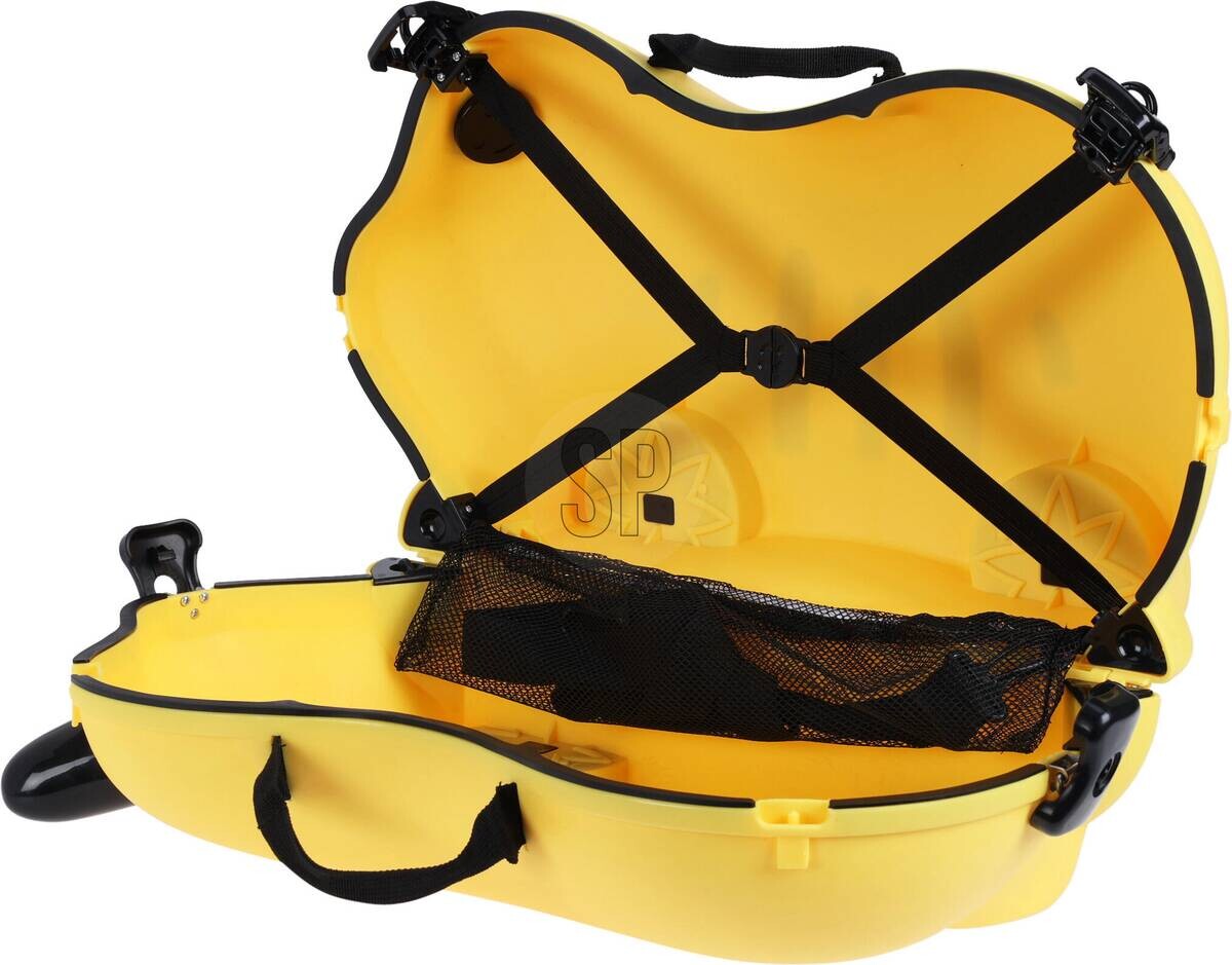 Kinder Sitzkoffer gelb Polypropylen B/H/L: ca. 54x23x33,5 cm