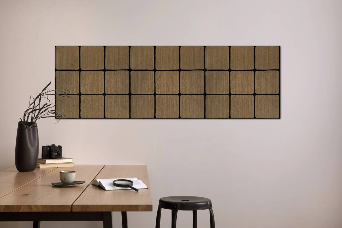 Wandpaneel braun B/H: ca. 64x64 cm