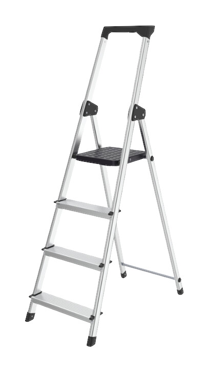 Haushaltsleiter Aluminium B/H/L: ca. 74x138x41,7 cm