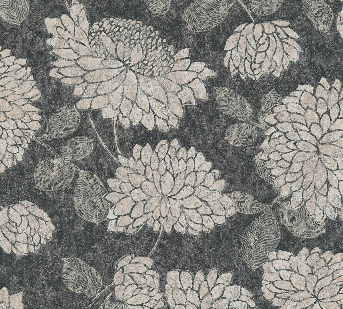 A.S.Creation Vliestapete Attractive 2 Floral schwarz B/L: ca. 53x1005 cm