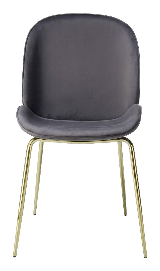 Stuhl Charlize 100 2er grau Microfaser B/H/T: ca. 48x87x59 cm