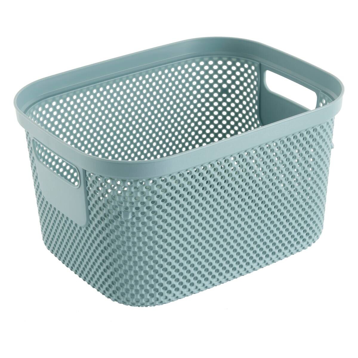 Aufbewahrungskorb blau B/H/L: ca. 21,5x27x15 cm