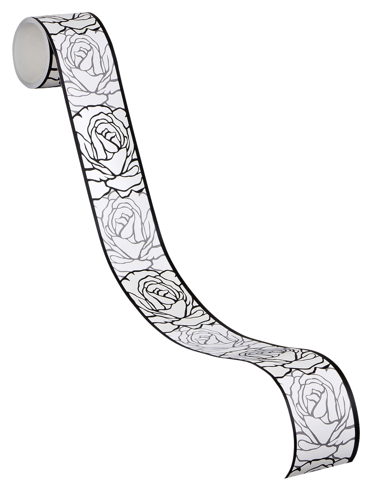 A.S.Creation Bordüre grau schwarz weiß B/H/D: ca. 5x500x5,5 cm