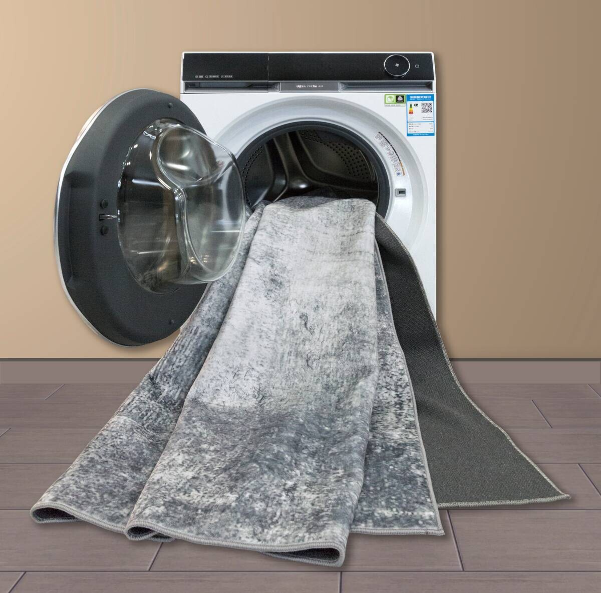 Teppich Silk silber B/L: ca. 120x160 cm